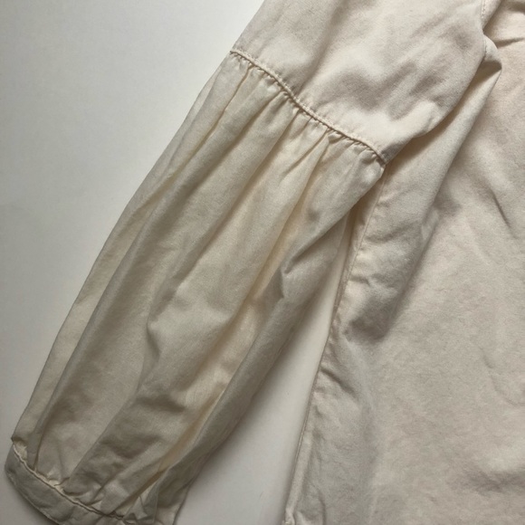 Gymboree Ivory Embroidered tuxedo front pique Blouse/ Shirt - Girls 4 - Picture 5 of 8